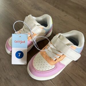 Cat & Jack Kids' Pink and Orange Sneakers